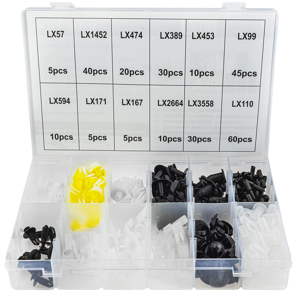 Набір автомобільного кріплення для MERCEDES 270 ел. 12 типів Falcon F01179, фото 1