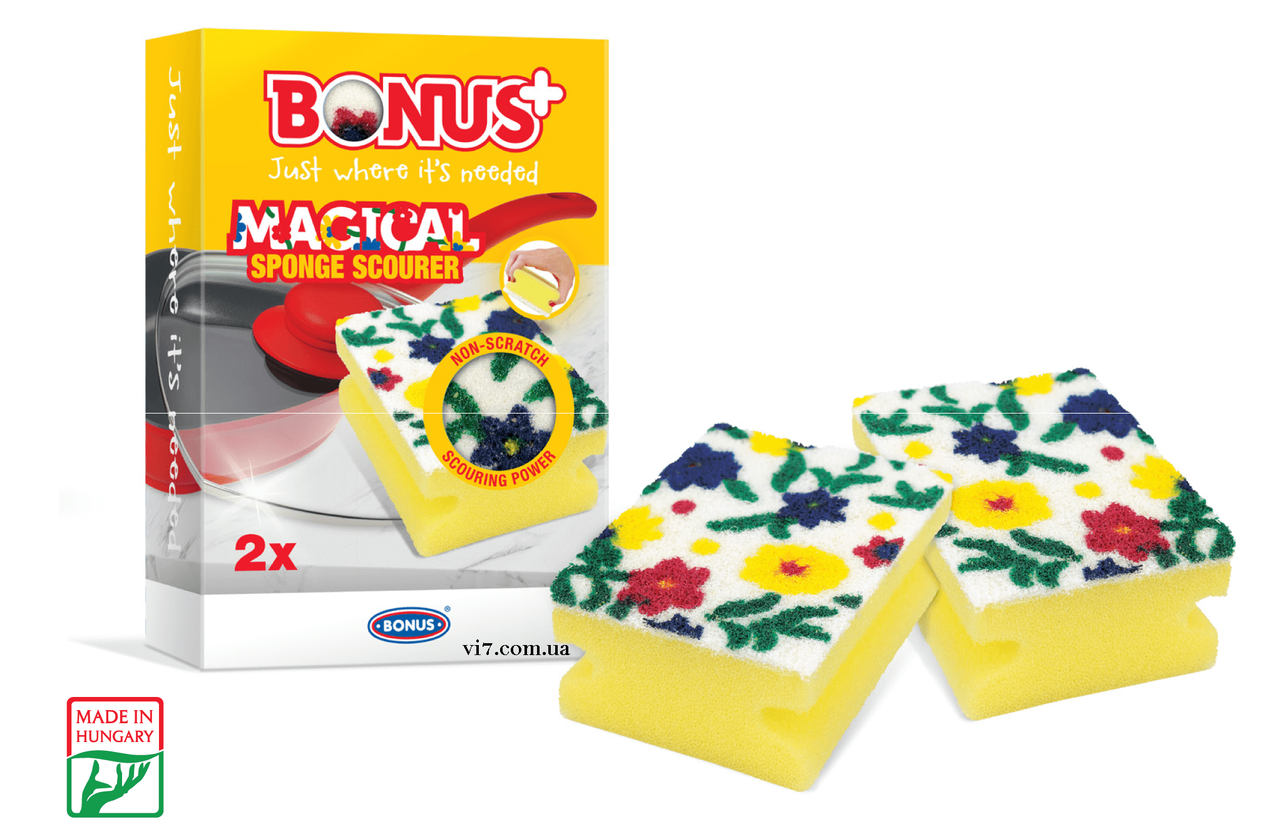 Губка профільована Bonus B476 Magical Sponge Scourer 2шт