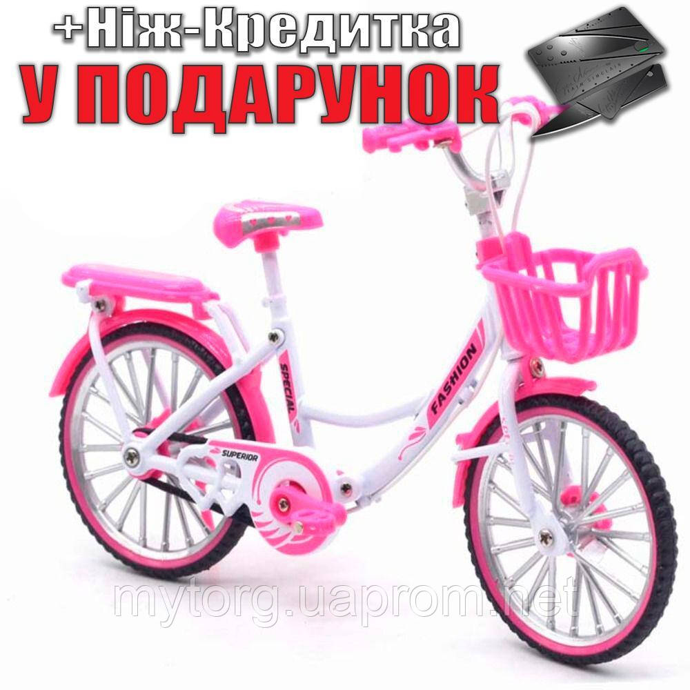Колекційна модель дитячого велосипеда Superior 1:8 1:8 19.5 см Рожевий