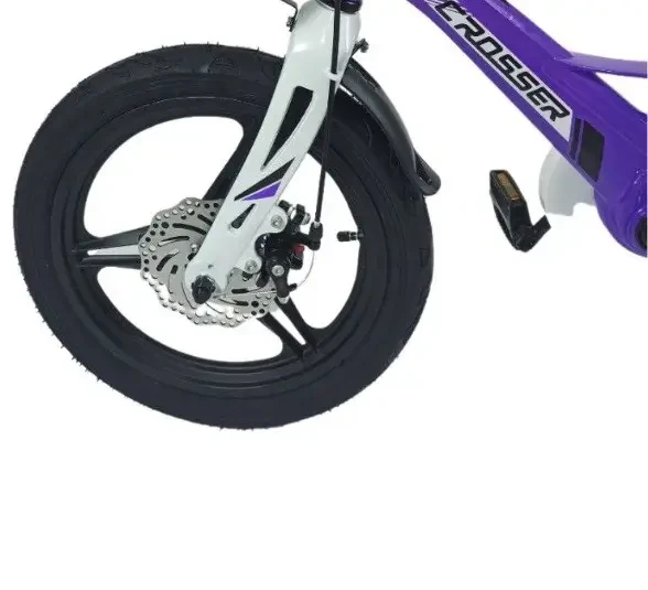Двухколесный лучший детский велосипед с магниевой рамой Crosser Hunter Premium 14 из складным рулем - фото 9 - id-p2111514576