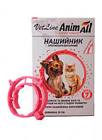 AnimAll VetLine Ошейник противопаразитарный для кошек и собак, коралловый 70 см