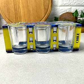 Набір гладких стопок 6 шт 57 мл Чилі, фото 2