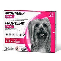 Frontline Tri-Act Противоразитарный препарат от блох, вшей, клещей и комаров для собак, 1 пипетка L (20-40 кг)