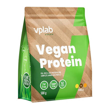 Рослинний протеїн VP Lab Vegan Protein 500г, фото 3