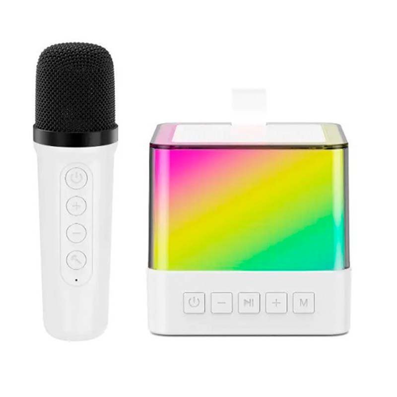 Портативна Bluetooth колонка-караоке з мікрофоном Music Hi K18 Wireless Lightshow Speaker, фото 1