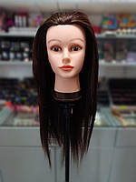 Голова-манекен с искусственными волосами термо GLV-6A, длина 60-70см