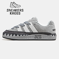 Мужские кроссовки Adidas Adimatic x Neighborhood Light Grey, Кроссовки Адидас Адиматик, Adidas Neighborhood