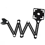 Шаблон / шаблометр плиточника регульований для розмітки плитки під сантехніку та підрозетники з кутовим упором, фото 4