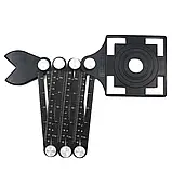 Шаблон / шаблометр плиточника регульований для розмітки плитки під сантехніку та підрозетники з кутовим упором, фото 2