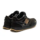 Чоловічі демісезонні тісно коричневі кросівки на шнурівці з натуральної шкіри, фото 2