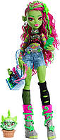 Лялька Монстер Хай Венера МакФлайтрап з вихованцем Monster High Venus McFlytrap with Pet Cat Chewlian Mattel HRP81