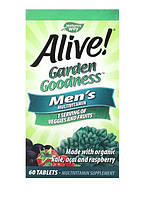 Мультивітаміни Nature's Way Alive Organic Garden Goodness Men для чоловіків 60 штук