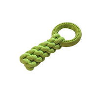 AnimAll GrizZzly Green Игрушка Кроссфит с кольцом, для собак 24х10 см