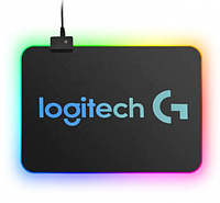 Коврик для мышки с RGB подсветкой Logitech, Геймерский коврик для мыши c подсветкой