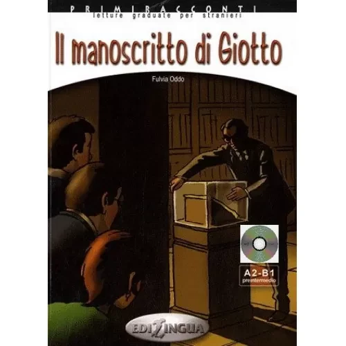 Primiracconti (A2-B1) Il manoscritto di Giotto + CD Audio, фото 1