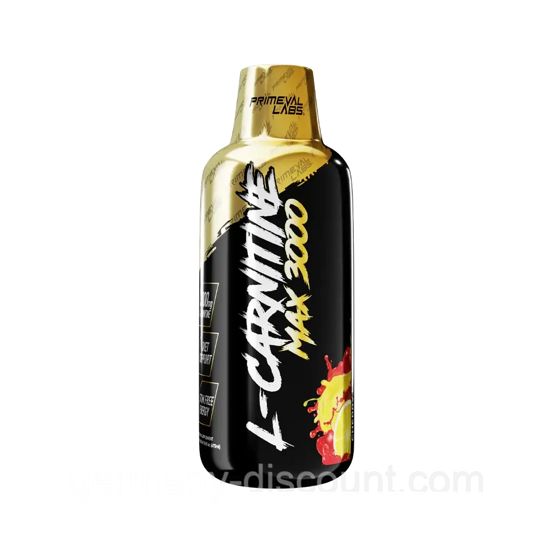 Primeval Labs, L-Carnitine Max 3000 (30 порц.), рідкий L-карнітин, жироспалювач