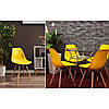 Крісло для кухні на ніжках Bonro (42400300) 3 шт. Жовтий, фото 8