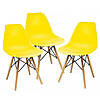 Крісло для кухні на ніжках Bonro (42400300) 3 шт. Жовтий, фото 9