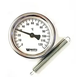 Термометр накладний Watts TAB 63/120 (F+R810 TCM 63mm 0-120°C)