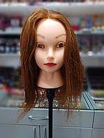Голова-манекен с натуральными волосами GLV-KKK, длина 40-50см
