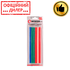 Комплект стрижнів клейових кольорових 11,2 мм * 200 мм, 12 шт. INTERTOOL RT-1028 STP