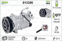 Компресор кондиціонера RENAULT GRAND SCENIC III, MEGANE, MEGANE III, SCENIC III 1.5D-2.0 11.08- 813386 (VALEO)