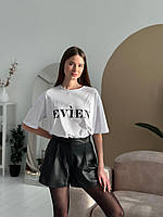 Жіночі суперстильні шорти з екошкіри, фото 8