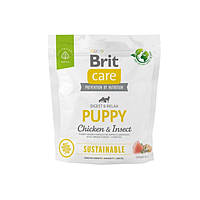 Brit Care Dog Sustainable Puppy Сухой корм для щенков с курицей и насекомыми 1 кг