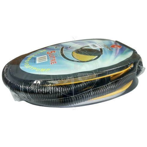 Насос ножний 5 літрів пластик Sunfine для надувних виробів сильфонний з металевим механізмом та адаптерами