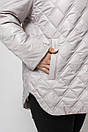 Весняна стьобана куртка - сорочка 1053 великого розміру 48-60 фісташка, фото 10