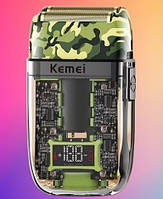 Роторна електробритва Kemei KM-TX7 (Потужність 5 Вт, Дисплей, USB заряджання), фото 6