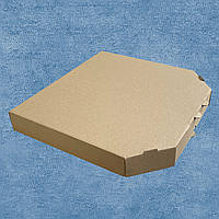 Бурая коробка для пиццы диаметром 30 см