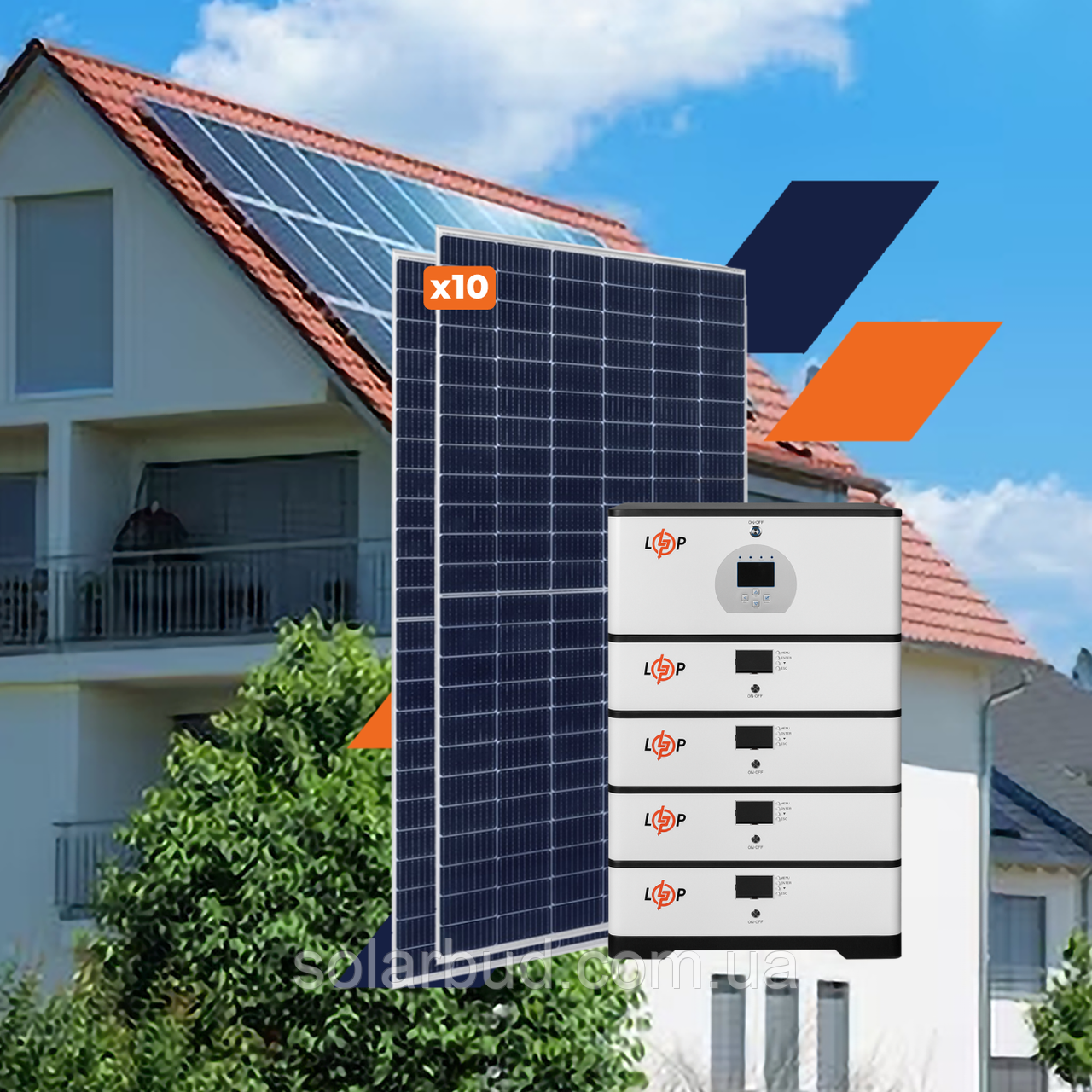 Обладнання для сонячної електростанції (СЕС) Elite 5 kW АКБ 20 kWh LiFePO4 100 Ah