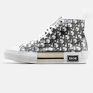 Жіночі Кросівки Christian Dior B23 High Top Sneakers White Grey 36-38-39