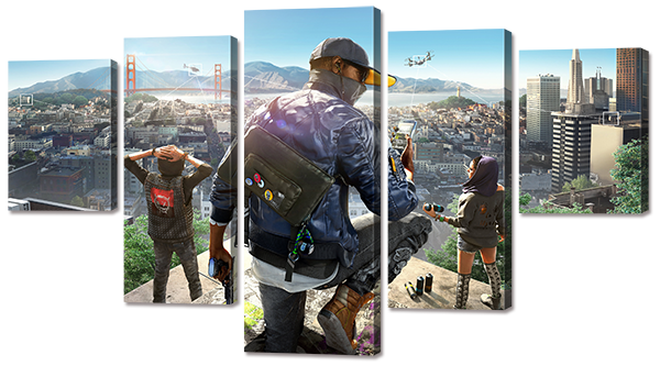 Модульна картина "Watch Dogs"
