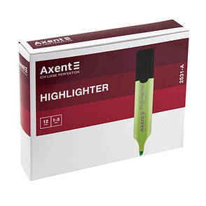 Маркер Axent Highlighter 2531-10-A, 1-5 мм, клиноподібний рожевий. Термін придатності до 25.12.2024, фото 2