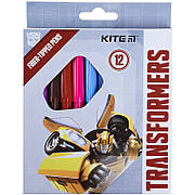 Фломастери Kite Transformers TF21-047, 12 кольорів. Термін придатності до 20.10.2024