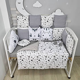 Набір постільної білизни в дитяче ліжечко Хмарка: ковдра трансфомируется в конверт