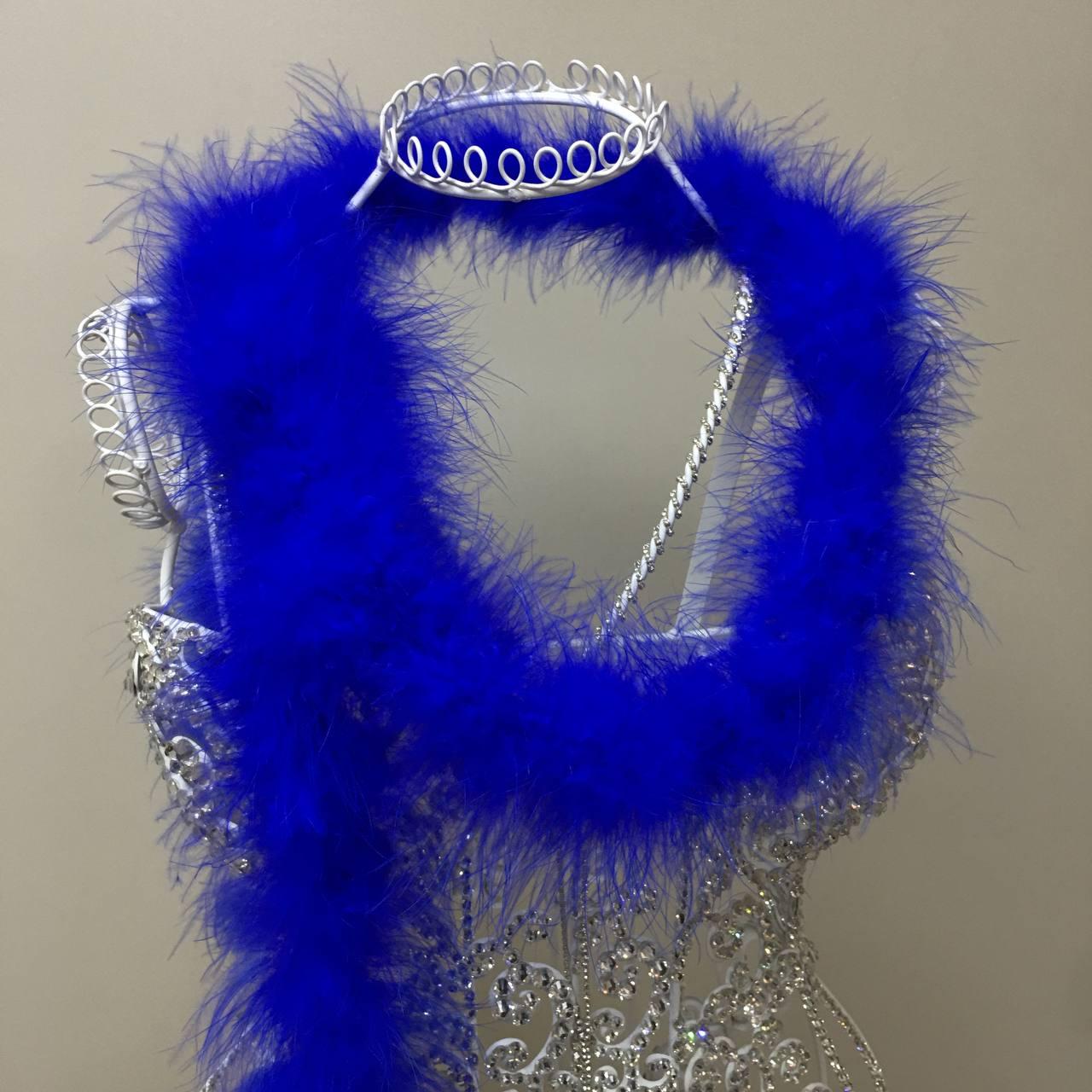 Боа  марабу довжина 1,9 м, колір Saphire  20 гр