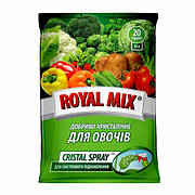 Добриво Royal Mix cristal spray для овочів (N-12;P-17;K-32+мікроелем.+прилипач) 20г, Агрохімпак. Термін