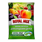Добриво Royal Mix cristal spray для плодових дерев (N-11;P-15;K-29+мікроелем.+прилипач) 20г, Агрохімпак.