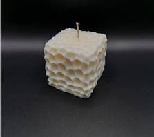 Свічка куб "Соти" білого кольору