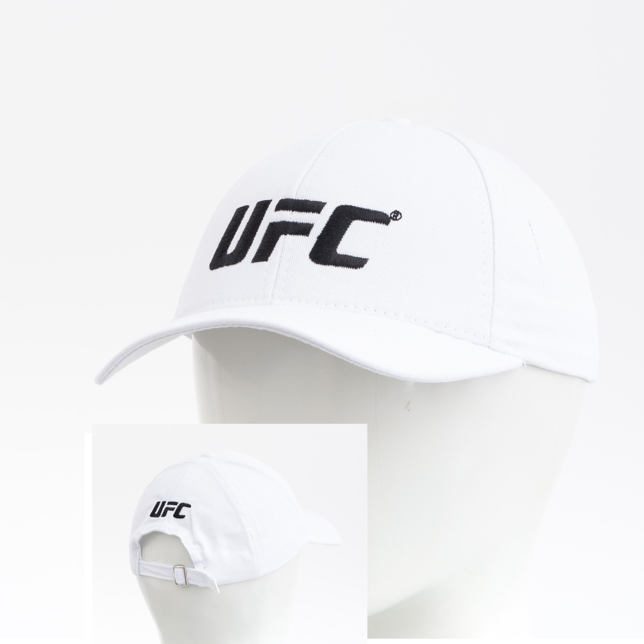 Бейсболка UFC 6-ти клинка (діагональ) білий
