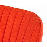 Поворотне крісло Lagoon red м'яке сидіння червого кольору на ніжках хром, фото 9