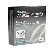 AnimAll VetLine Wicker Ошейник противопаразитарный для собак, длина 70 см бархатно-черный