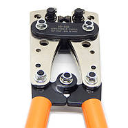 Набір інструменту:кліщі для обжиму, опресовки кабельних наконечників 6-50мм², кабелеріз до 10мм², набір кільцевих клем., фото 6