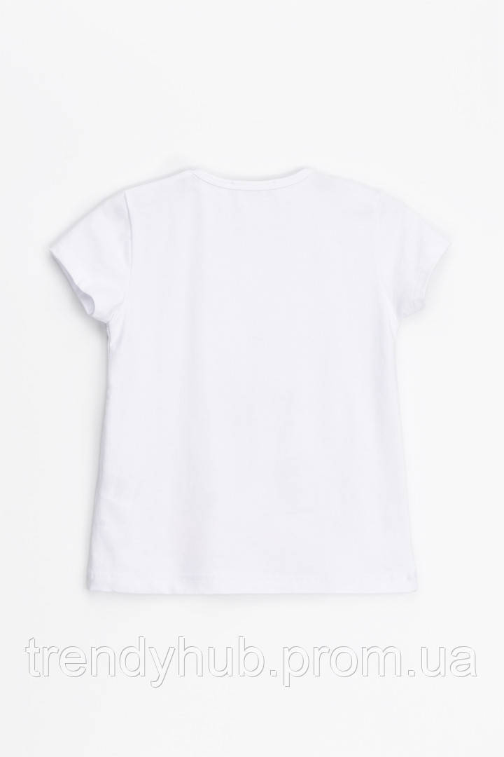 Костюм для девочки Breeze 1080 футболка + шорты 110 см Белый (2000989655480) LP, код: 8021133 - фото 5 - id-p2111543448