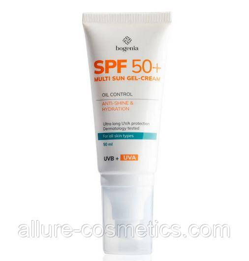 Сонцезахисний крем для обличчя Multi Sun Gel-Cream SPF 50+ Bogenia BG420 50 мл