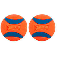 ChukIT! ULTRA BALL - Игрушка теннисный мяч ультра для собак средних размеров, 2 шт 2 шт х 6,5 см