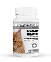 Unicum Premium - Витамины для кошек, мультивитамин 100 табл